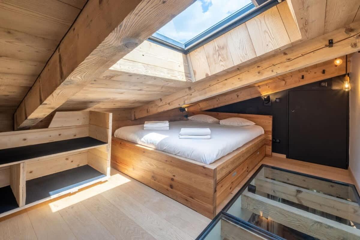 Chalet Racar Pour 4 Personnes, Centre Ville Et Vue Sur La Montagne Chamonix Bagian luar foto