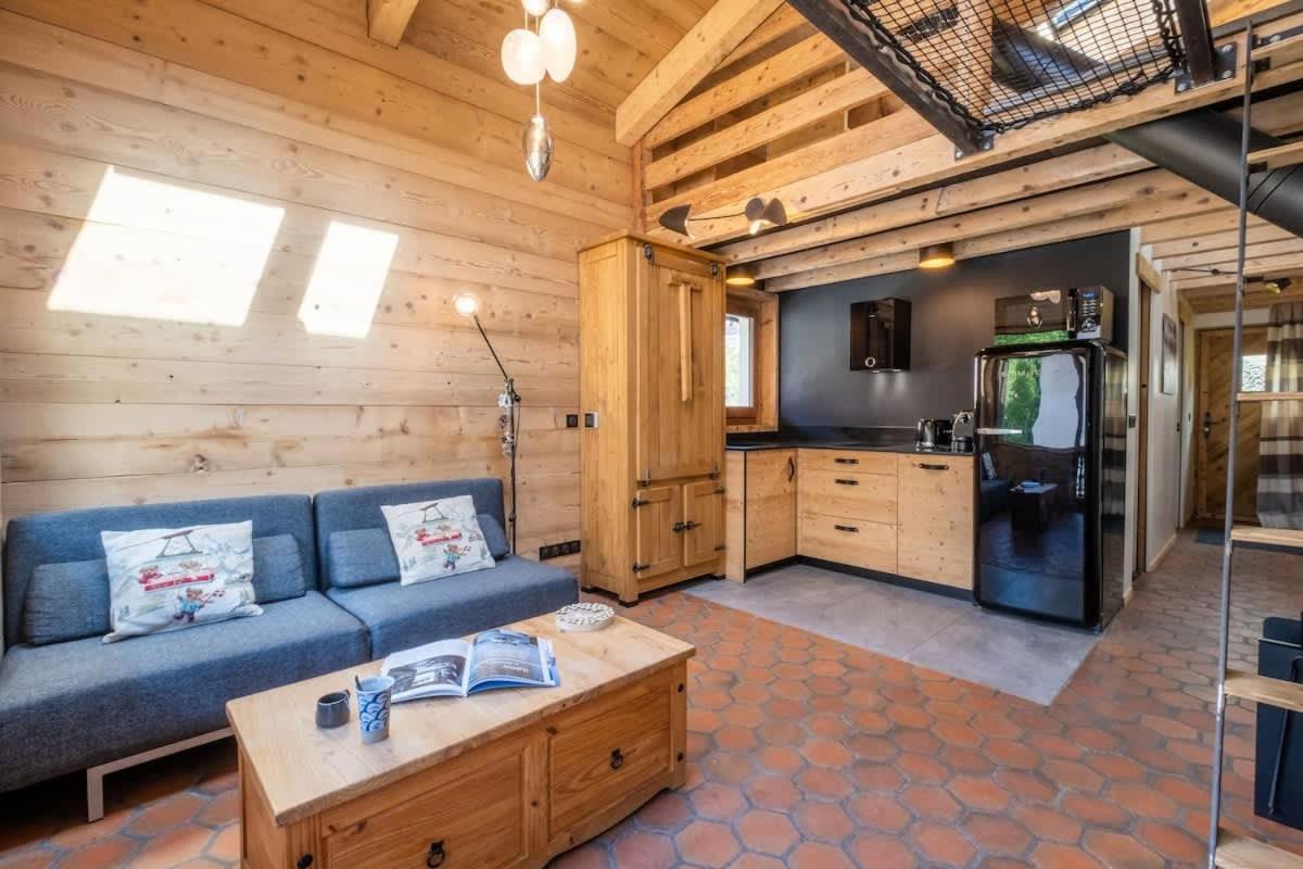 Chalet Racar Pour 4 Personnes, Centre Ville Et Vue Sur La Montagne Chamonix Bagian luar foto